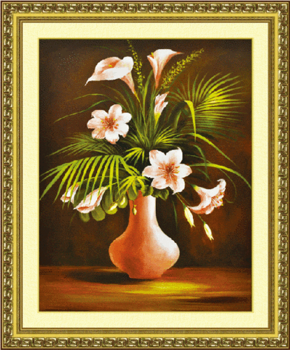 Calla 5D0157 oil painting (5D cross stitch)