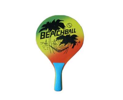 Wooden Beach Racket With Customized Logo Printing
