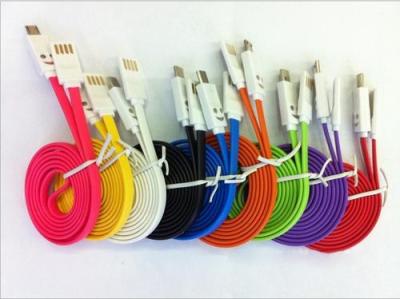 New micro thin millet USB two-sided duplex USB data cable Samsung cell phone light