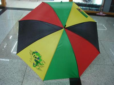 75CM double slot bone open red, yellow, blue and green watermelon umbrella advertising umbrella, foreign trade umbrella