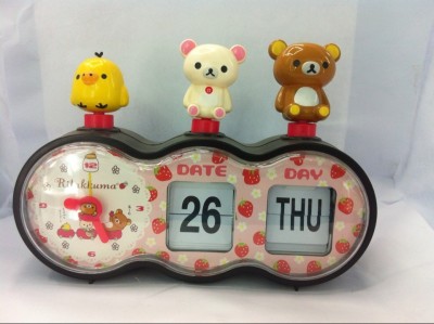 Cartoon Calendar Clock, Clock, Alarm Clock with Date Week