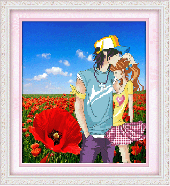 5D0192 romance (5D cross stitch)