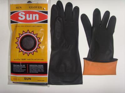 Black industrial gloves latex gloves
