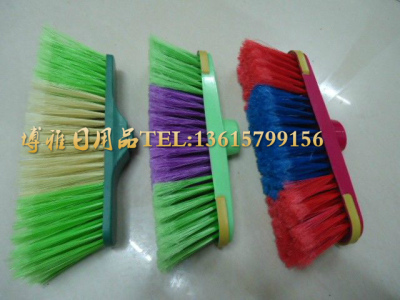 [Factory Direct Sales] Plastic Broom Two Ends Coated Broom Brush