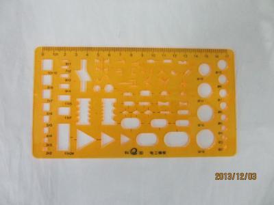 Electrician's template design drawing examination required plastic transparent