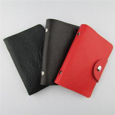 10-digit bank card packages made of high quality pure leather materials production,