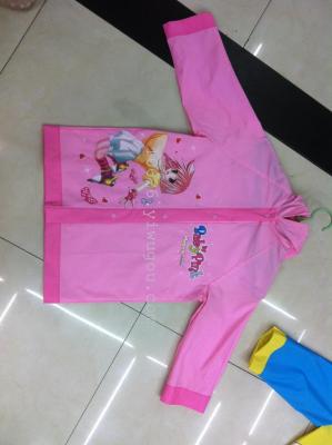 Factory direct children's cartoon rain coat PVC raincoat　