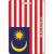 etiqueta del equipajeThe PVC flag of Malaysia soft luggage factory direct stereo