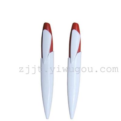 New Korean white ballpoint pen can print logo gel pens metal pens