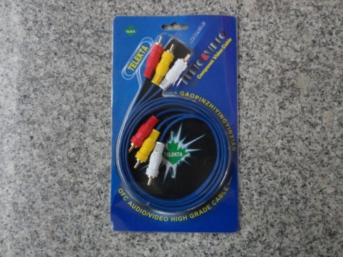 1.5 M AV Cable 3r-3r AV Cable Suction Card Packaging AV Cable Blue AV Cable Audio AV Cable DVD Player AV Cable 6 Heads AV Cable