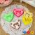 Heart-shaped Eraser green Eraser injection modeling cake factory direct