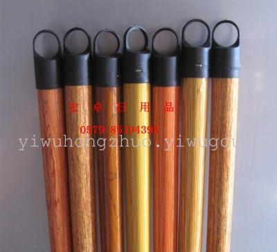120CM wooden MOP broom pole wood grain color PVC coating handle rods