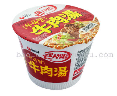 South Korea imported, the agricultural heart beef noodle with soup bucket, 115g