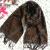 Jacquard Leopard cashmere scarf shawl Europe wind cashmere double-sided scarf Leopard Jacquard scarf for men and women
