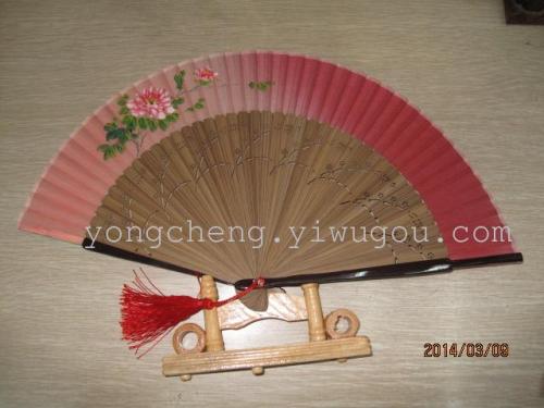 hand-Painted Silk Fan Advertising Customized Wholesale Fan