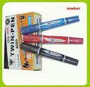 Two head permanent marker pen , stationery