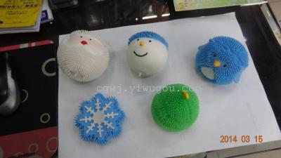 Christmas fireball into 5 paragraphs, all kinds of Flash fluffy ball, massage ball, inflatable bounce