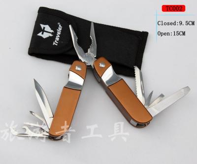 Outdoor multi-purpose pliers multi-purpose stainless steel folding pliers tool for camping outdoor products wholesale
