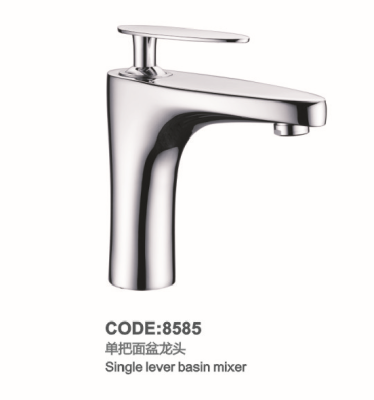 Copper Single Hole Basin Faucet Hot And Cold Water 8585 8586