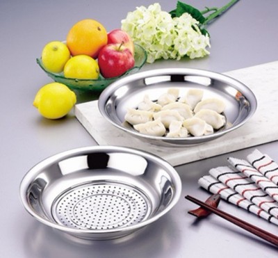 High - grade daily - use stainless steel Thai inch tray was large disk printed plate plate