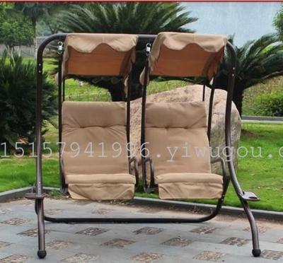 Couple Swing Outdoor Courtyard Double Three-Person to Swing Villa Rocking Chair Glider Outdoor Garden Hanging Basket 
