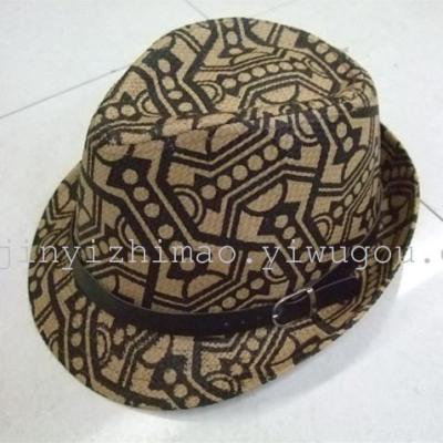 National wind printed Papyrus train Hat