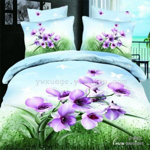 bedding new four-piece multi-piece quilt cover bed sheet pillowcase standard specification 200*230 snow pigeon home textile
