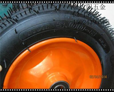 300-8-high rubber inflatable wheels