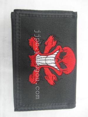 Embroidery wallets Oxford fabric, waterproof 600D produced.