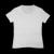 Ladies round neck waist plain white t-shirt
