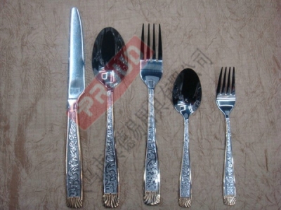 90090A gold-plated stainless steel tableware stainless steel cutlery, knives, forks, and spoons
