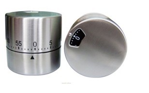 Js - 3368 stainless steel cylinder timer mechanical kitchen timer