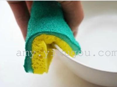 Sponge scouring multi-function wipe clean magic sponge brush pot dish towel sponge 5 pieces