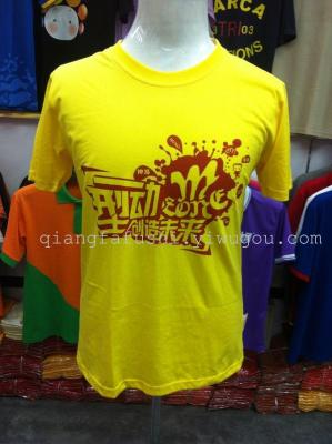  V - neck T - shirt short - sleeved advertising shirt printed cultural shirt class clothes printed logo logo wholesale
