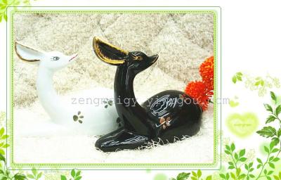 Little Fox new animal ornaments color glaze decoration the creative decorations home decoration crafts wholesale 7840