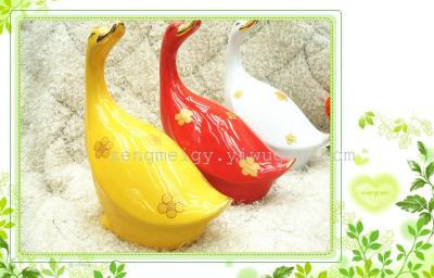 Goose in new animal ornaments color glaze decoration the creative decorations home decoration crafts wholesale