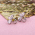 Korean version of clover earrings zircon jewelry earrings, Jenny
