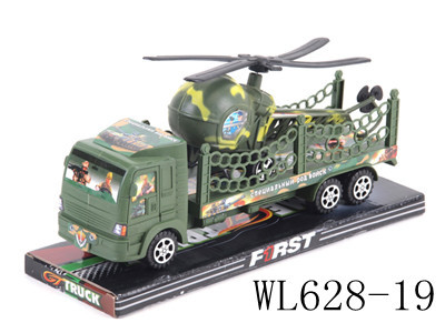 WL628-19 p hood mounted inertial trailer toy, plastic toy