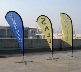 Customize advertising flag feather banner flag windproof Beach flag flags filling knife drop flags