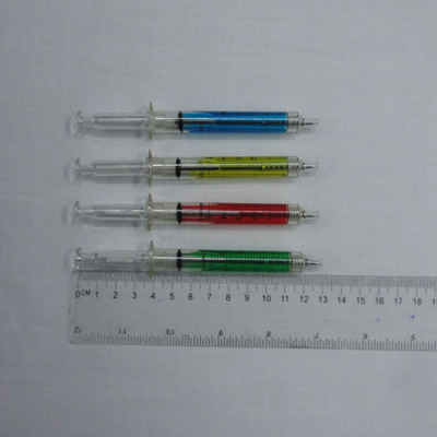 Creative new unique stationery ultra-realistic syringe ballpoint pen needles pen injector molding syringe pen