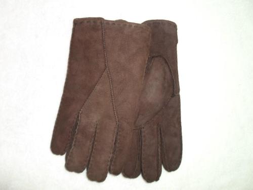men‘s and women‘s leather and fur integrated handmade y-shaped gloves