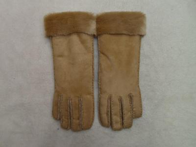 Ladies suede hand long gloves