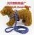 Reflective round rope leash pulling rope leash dog bear large small dog reflective dog leash rope harness pet supplies