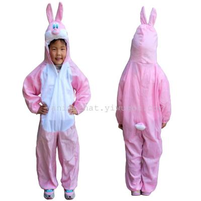 Export goods source stage props clothing foreign trade children's performance costumes animal clothing animal clothing animal clothing pink rabbit.