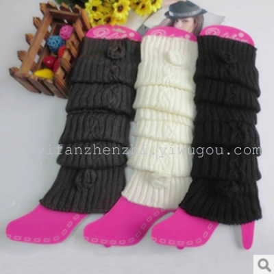 Warm leg knit roses in spring and autumn watao Korea in over the knee boots