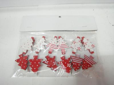 Factory direct wooden Christmas clip decoration clip
