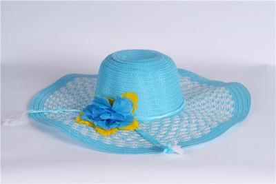 Korean cute girls flower summer Hat large-brimmed straw hats foldable sun visor Cap Hat ladies Cap