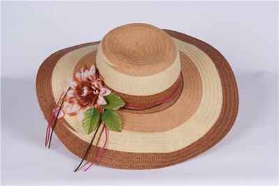 2014 the new visor girl Flower hat Beach Hat Sun Hat UV women surge along the tour Hat