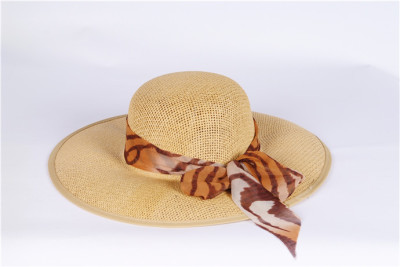 Korean version of the straw hat's got talent Favorites summer fashion Leopard print Hat