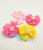 Ribbed bow bow five petals tiara accessories bows Butterfly first clip colors can be mixed batch